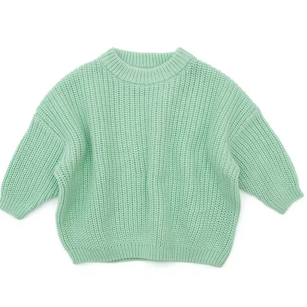 MINT GREEN KNIT SWEATER