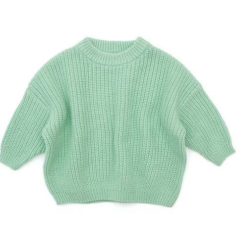 MINT GREEN KNIT SWEATER