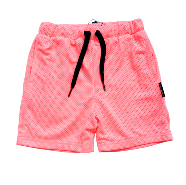 NEON PINK GYM SHORTS