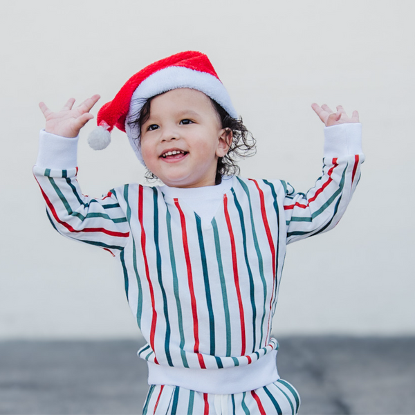 CHRISTMAS STRIPED PULLOVER